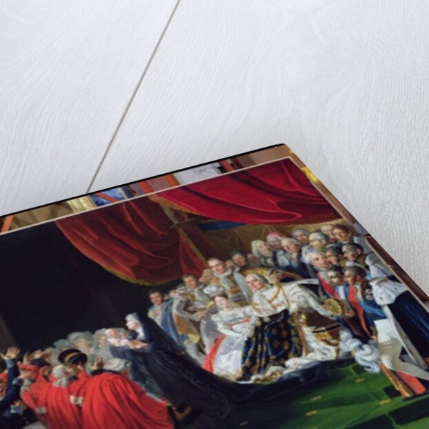 Duchess of Berry presenting the Duke of Bordeaux to the people and the army, September 1820 by Charles Nicolas Raphael Lafond