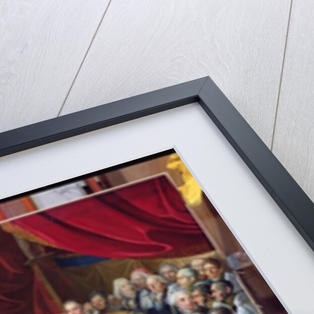 Duchess of Berry presenting the Duke of Bordeaux to the people and the army, September 1820 by Charles Nicolas Raphael Lafond