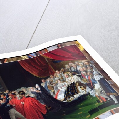 Duchess of Berry presenting the Duke of Bordeaux to the people and the army, September 1820 by Charles Nicolas Raphael Lafond