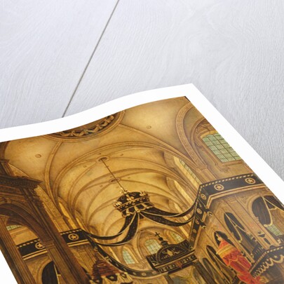 Funeral of Louis Belmas at Cambrai Cathedral by Antoine Louis Saint-Aubert