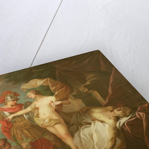 Achilles leaving to avenge the death of Patroclus by Etienne Jeaurat