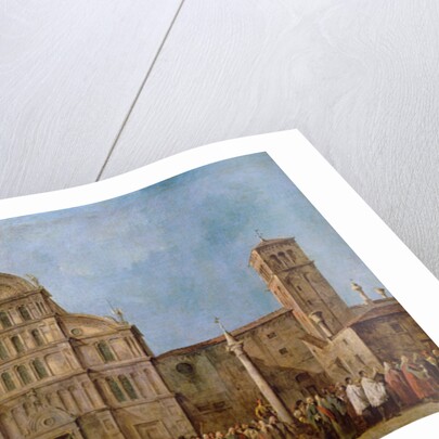 Easter Procession of the Doge of Venice at the Church of San Zaccaria, c.1766-70 by Francesco Guardi