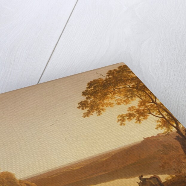 Lake Nemi at Sunset, c.1790 by Joseph Wright of Derby