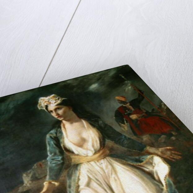 Greece expiring on the Ruins of Missolonghi, 1826 by Ferdinand Victor Eugene Delacroix