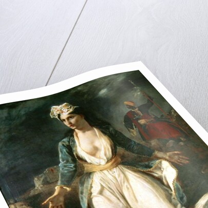 Greece expiring on the Ruins of Missolonghi, 1826 by Ferdinand Victor Eugene Delacroix