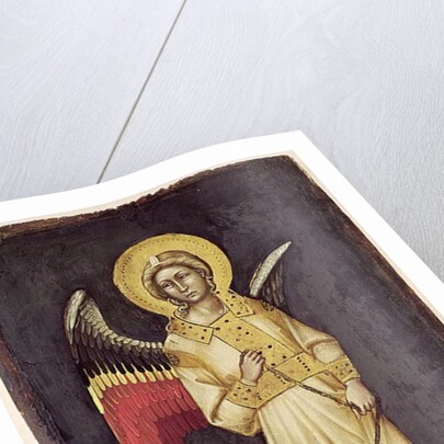 An Angel with a Demon on a Chain by Ridolfo di Arpo Guariento