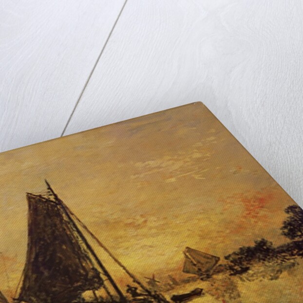 In Holland, Boats near a Windmill, 1868 by Johan-Barthold Jongkind