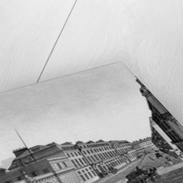 View of the Bank of France from the Rue Croix-des-Petits-Champs, 1800 by Henri Courvoisier-Voisin