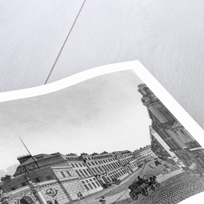 View of the Bank of France from the Rue Croix-des-Petits-Champs, 1800 by Henri Courvoisier-Voisin