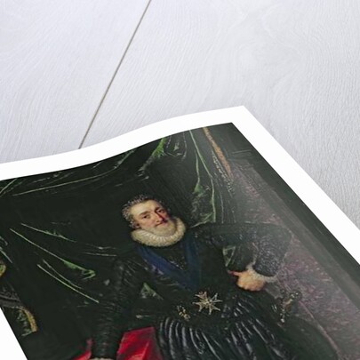 Portrait of Henri IV King of France, in a black costume, c.1610 by Frans II Pourbus