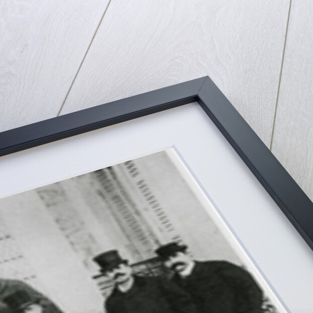 Group in the garden of Edmond Huot de Goncourt, c.1890 by French Photographer