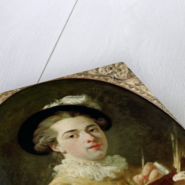 Self Portrait with palette by Francois Andre Vincent