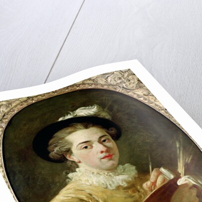 Self Portrait with palette by Francois Andre Vincent