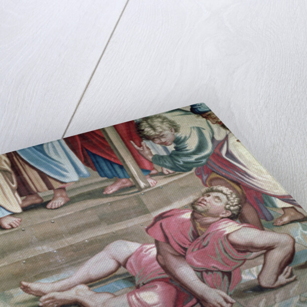 Tapestry depicting the Acts of the Apostles, the Death of Ananias by Raphael (1483-1520) (after)