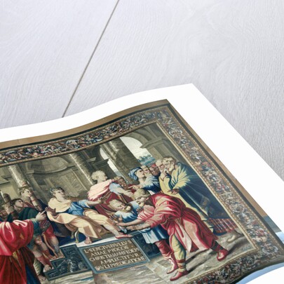 Tapestry depicting the Acts of the Apostles. The Blinding of Elymas by Raphael (1483-1520) (after)