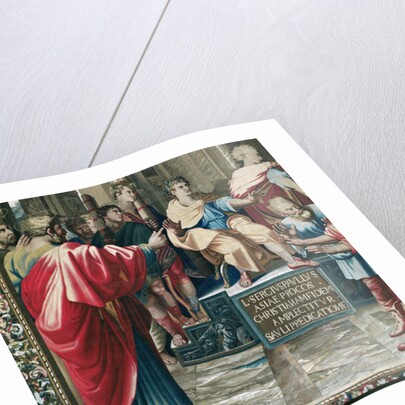 Tapestry depicting the Acts of the Apostles. The Blindness of Elymas by Raphael (1483-1520) (after)