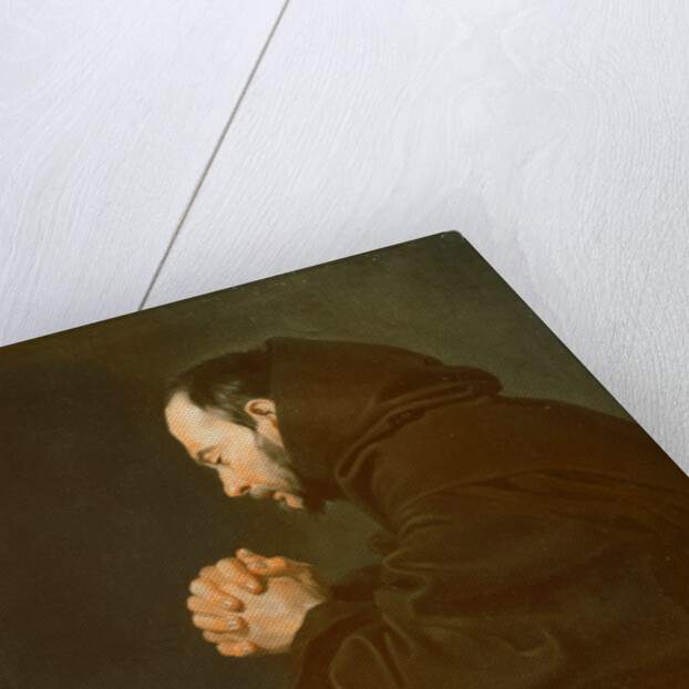 Saint Francis in Prayer by Diego Rodriguez de Silva y Velazquez