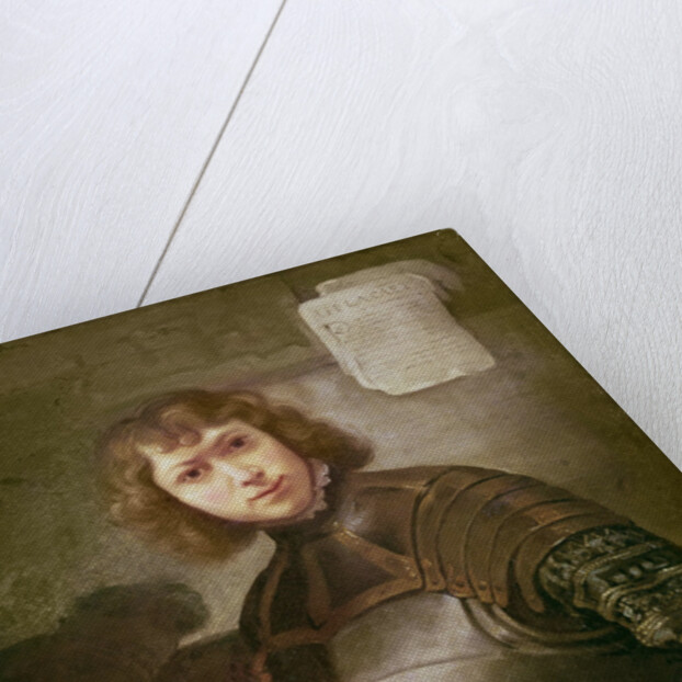 A Young Man in Armour by (attr. to) Rembrandt Harmensz. van Rijn