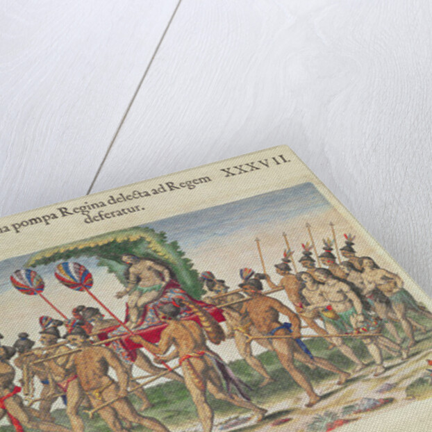 A Bride is Carried to the Chief by Jacques (1533-88) (after) Le Moyne