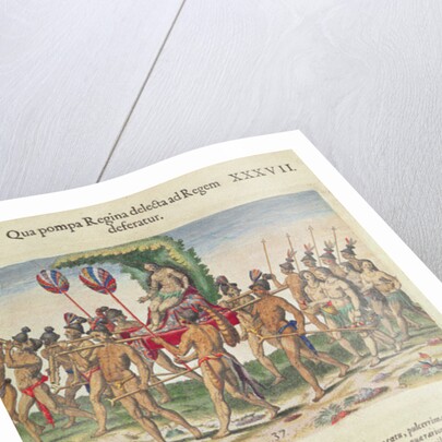 A Bride is Carried to the Chief by Jacques (1533-88) (after) Le Moyne