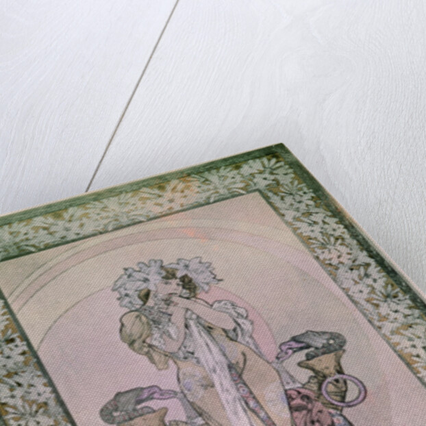 Decorative Panel for Edmond Rostand's 'La Princesse Lointaine' with Sarah Bernhardt, 1890-1910 by Alphonse Marie Mucha