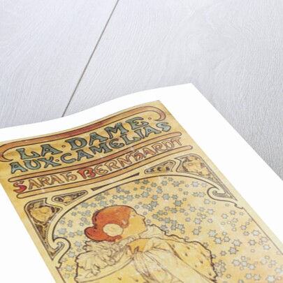 The Lady of the Camelias, with Sarah Bernhardt, 1890-1910 by Alphonse Marie Mucha