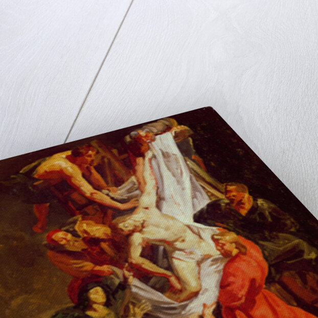 The Descent from the Cross, c.1843 by Eugene (1798-1863) (attr. to) Delacroix