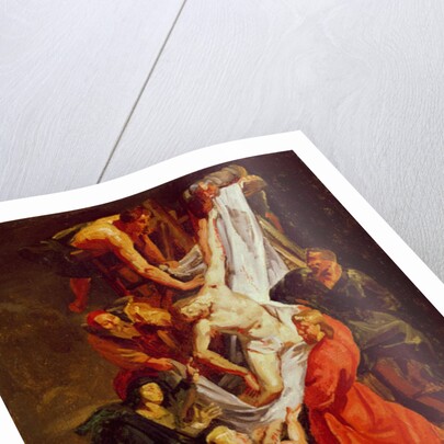 The Descent from the Cross, c.1843 by Eugene (1798-1863) (attr. to) Delacroix