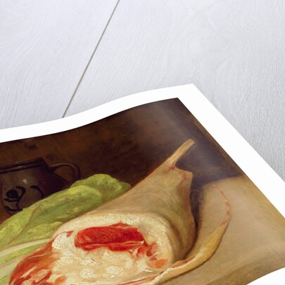 Still Life of a Leg of Lamb by Francisco Jose de (attr. to) Goya y Lucientes