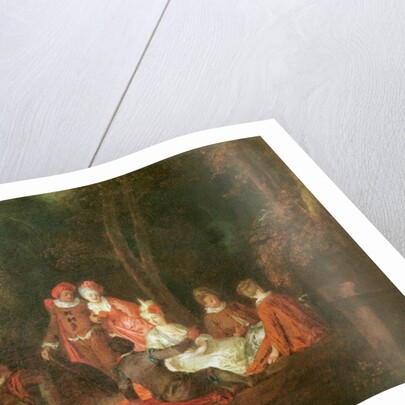 A Conversation in a Park by Jean Antoine Watteau