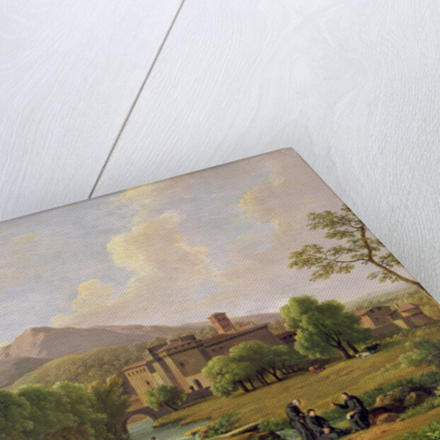 View of the Grottaferrata Monastery, 1844 by Jean Joseph Xavier Bidauld