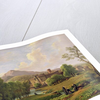 View of the Grottaferrata Monastery, 1844 by Jean Joseph Xavier Bidauld