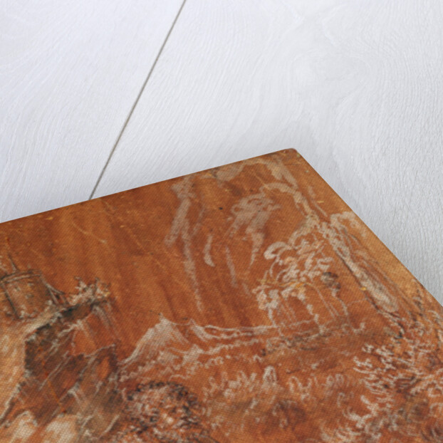 Saint John the Baptist seated in a Mountainous Landscape by Lucas the Elder Cranach