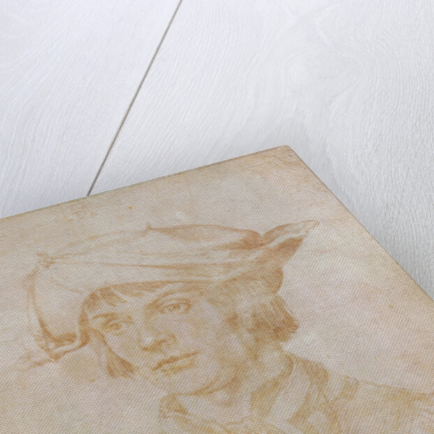 Portrait of Lucas van Leyden, Dutch painter and engraver, 1521 by Albrecht Dürer or Duerer