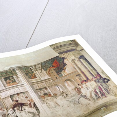 The martyrdom of Saint Christopher and the moving of his body, c.1450-56 by Andrea Mantegna