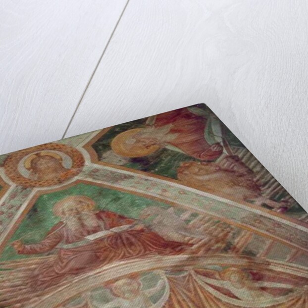 God the Father at the Cornerstone, Christ blessing, on the Ceiling, God the Father blessing by Benozzo di Lese di Sandro Gozzoli