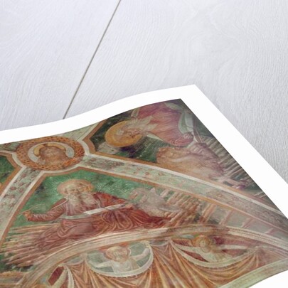 God the Father at the Cornerstone, Christ blessing, on the Ceiling, God the Father blessing by Benozzo di Lese di Sandro Gozzoli