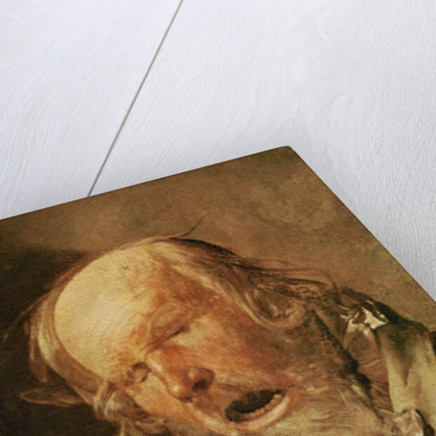 The hurdy-gurdy player by Georges de la Tour