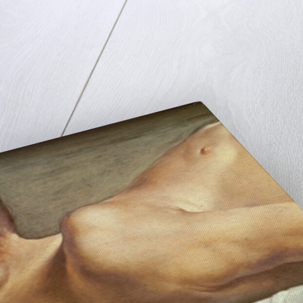 The Body of the Dead Christ, detail of the head, 1521 by Hans Holbein the Younger