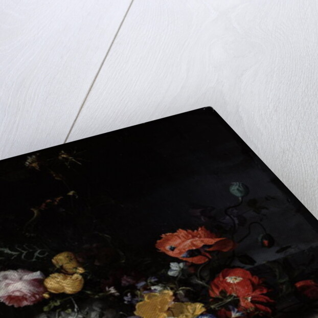 Still Life with Flowers and Insects by Jacob van Walscapelle