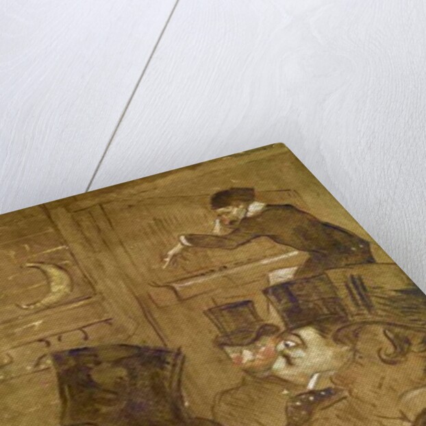 Signs for the Goulue house, at the Trone Fair in Paris. The Moorish Dance: La Gouloue at the Foire du Tréne, 1895 by Henri de Toulouse-Lautrec