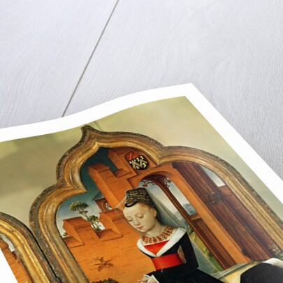 Triptych of Jean de Witte, right panel: Maria Hoose, wife of Jean de Witte, 1473 by Flemish School