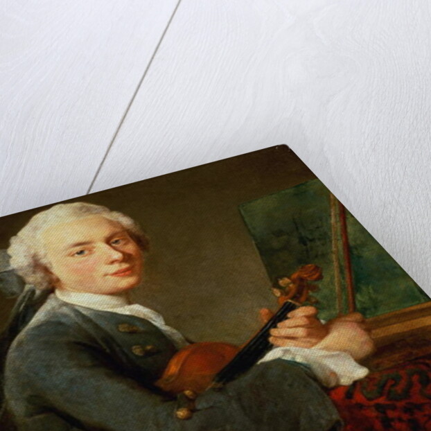 Young Man with a Violin, or Portrait of Charles Theodose Godefroy c.1738 by Jean-Baptiste Simeon Chardin
