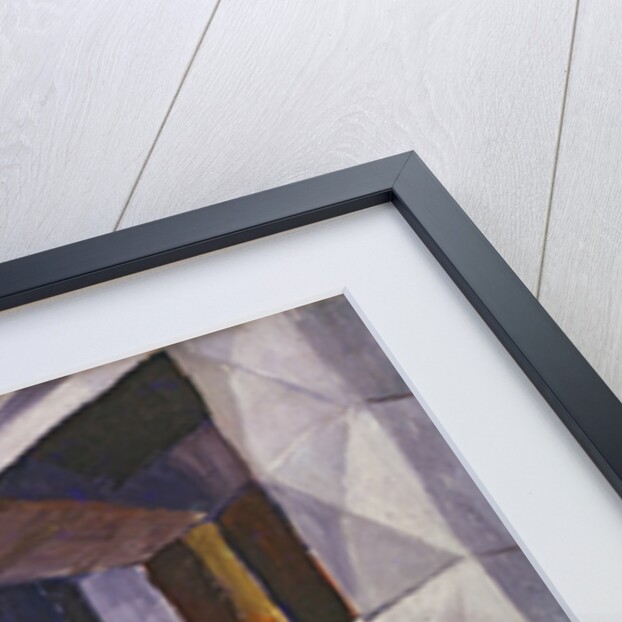 Woman with Umbrella in Front of a Hat Shop, 1914 by August Macke