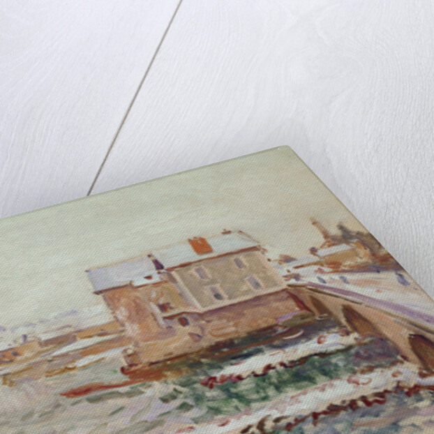 The Moret Bridge during the winter of 1889, after 1889 by Alfred Sisley