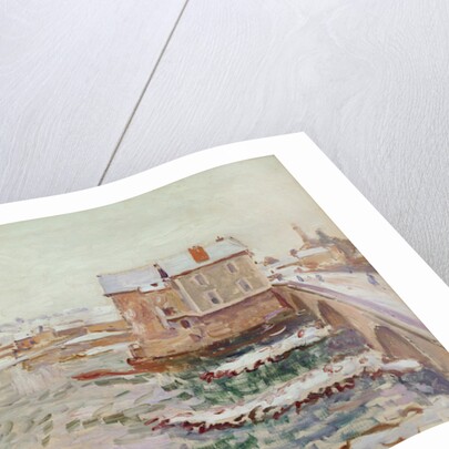 The Moret Bridge during the winter of 1889, after 1889 by Alfred Sisley