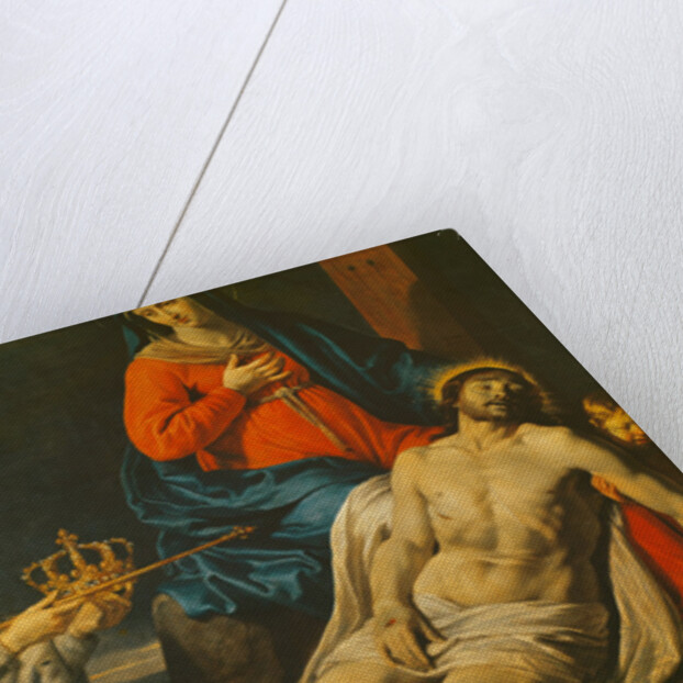 The Vow of Louis XIII King of France and Navarre, 1638, detail by Philippe de Champaigne