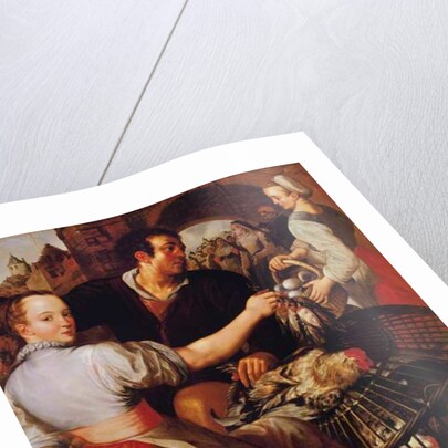 The Poultry Merchant by Joachim Bueckelaer