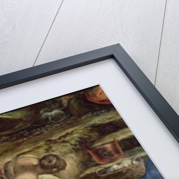 The Gathering of Manna, central detail: sewing woman by Jacopo Robusti Tintoretto