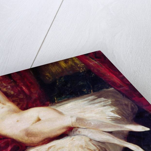 Woman with White Stockings by Ferdinand Victor Eugene Delacroix